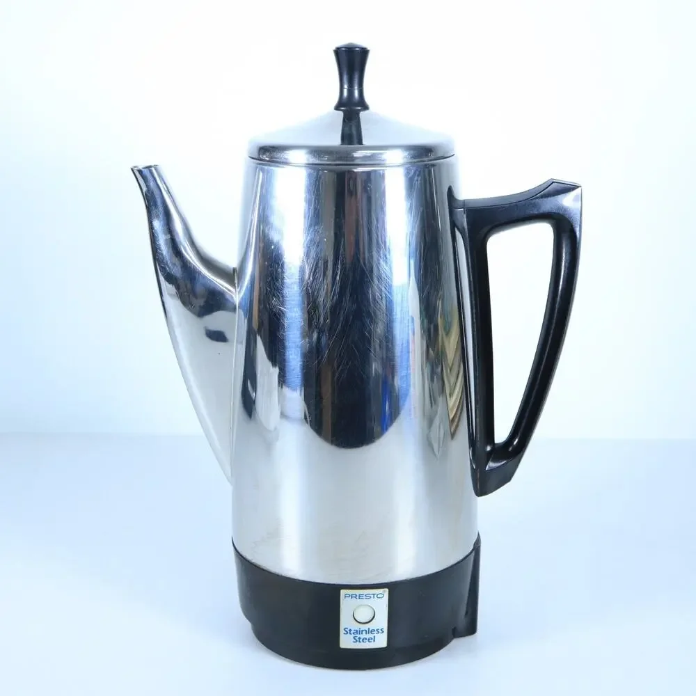 Presto 12 Cup Stainless Steel Coffee Maker Model 02811 04 Vintage